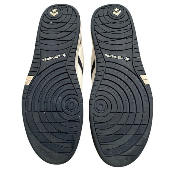 Converse All Star Leather Sneakers Mens 14 White Navy AV738 Vintage 2001 Rare - Picture 8 of 9